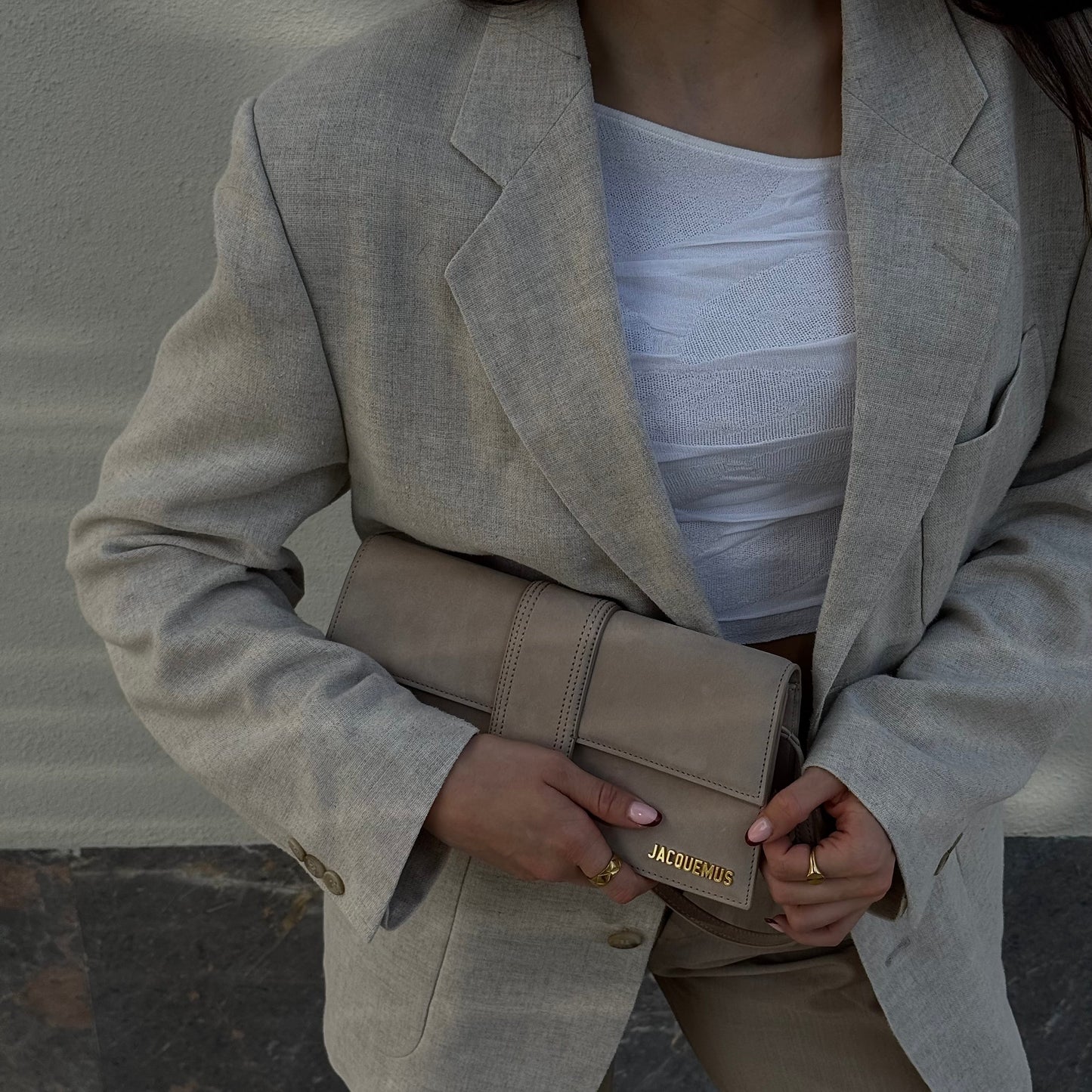 Jacquemus Le Bambino Long Dark Beige