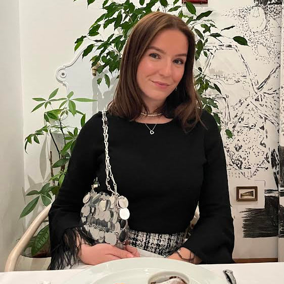 Rabanne Silver Sparkle Discs Nano Bag