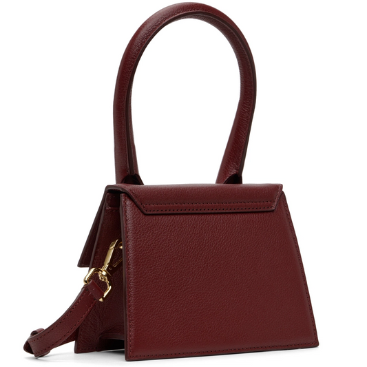 Jacquemus Le Chiquito Moyen Dark Burgundy