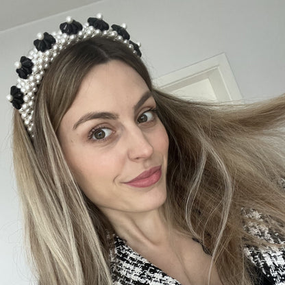 Shrimps Blaze Faux-Pearl Embellished Headband