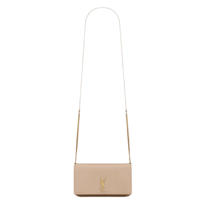 Saint Laurent Cassandre Phone Holder Dark Beige