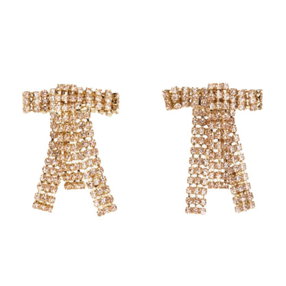 Rosantica Crystal-Embellished Bow Earrings