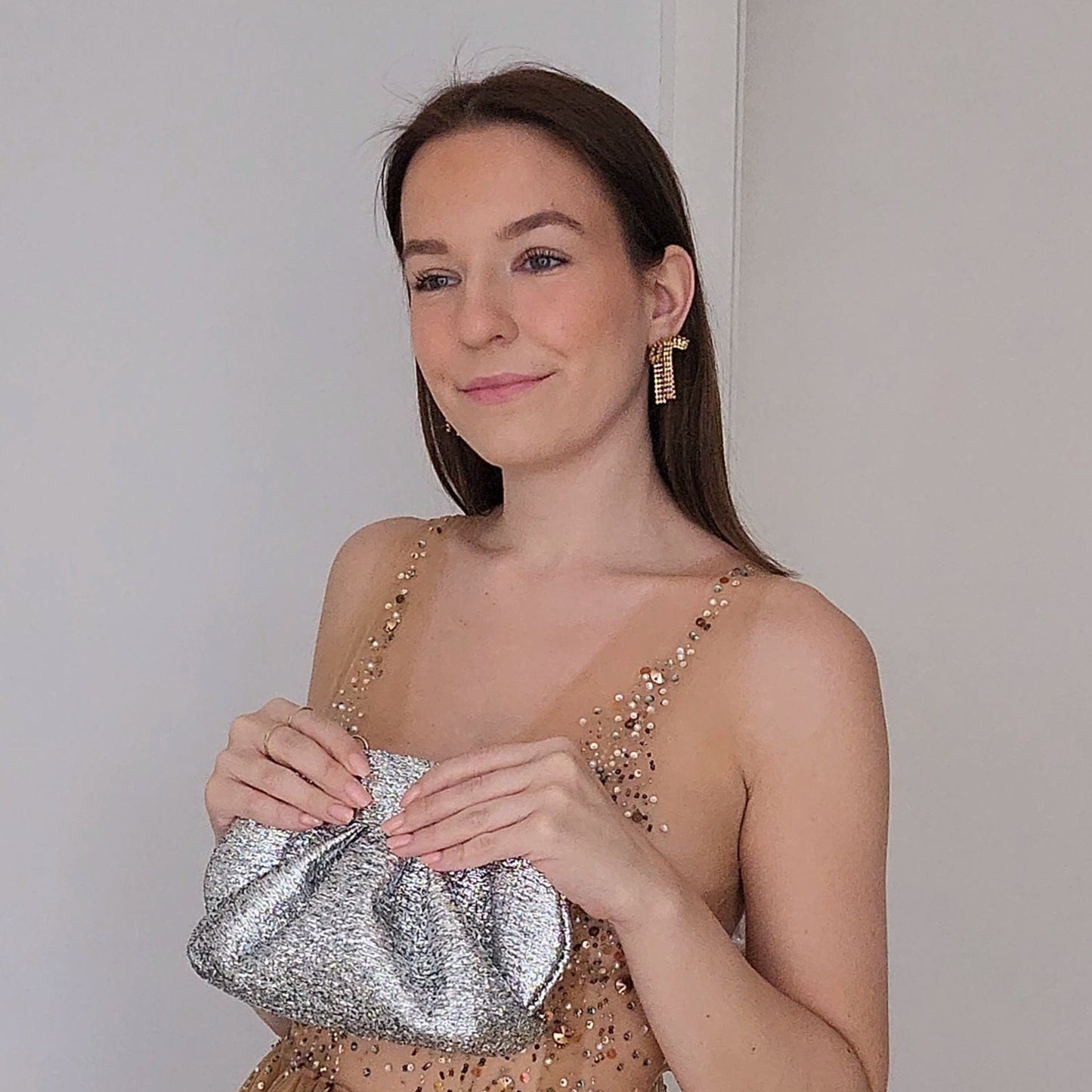 Rosantica Crystal-Embellished Bow Earrings