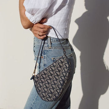 Vintage Christian Dior Trotter Saddle Bag