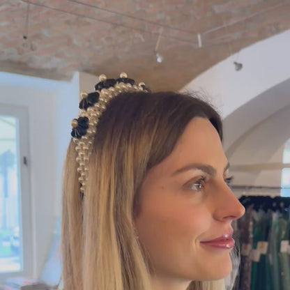 Shrimps Blaze Faux-Pearl Embellished Headband
